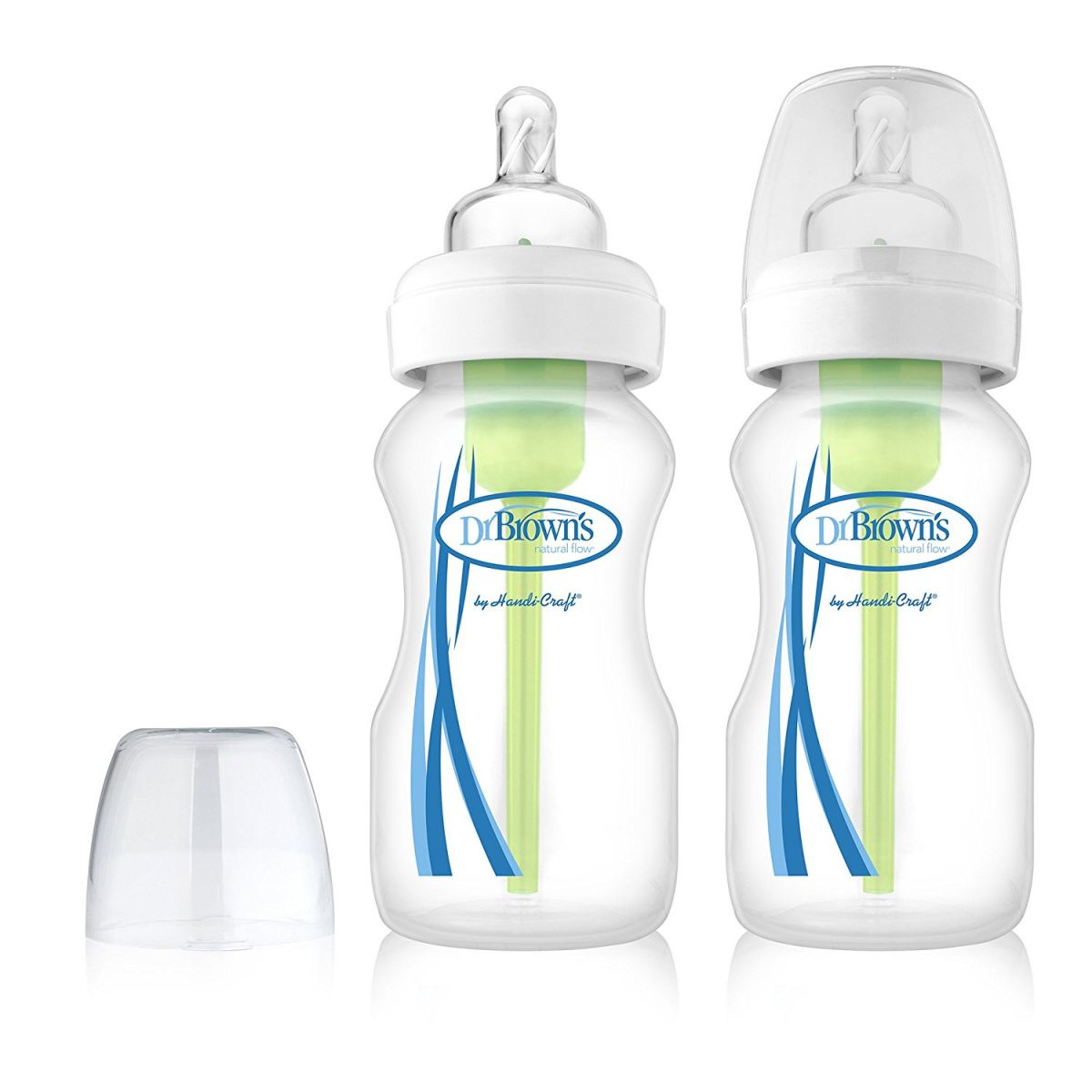 Lot de 2 biberons en verre Col large Options - 270 ml - Sebio