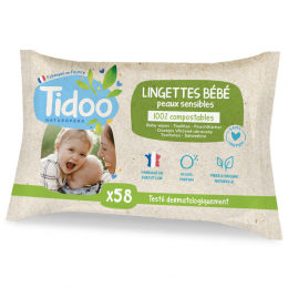 Pingo - Lingettes bébé à l'aloe vera - 80 pièces - Sebio