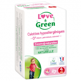 Culottes d'apprentissage écologiques taille 4 Maxi 7-14 kg 4 culottes - Love & Green