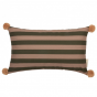 Coussin rectangulaire Majestic - green taupe stripes