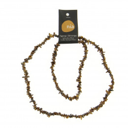 Collier baroque 90 cm Oeil de Tigre
