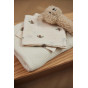 Couverture berceau bébé Basic Knit - Ivory - 75x100cm