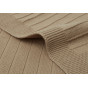 Couverture Pure Knit - Biscuit GOTS - 100x150cm