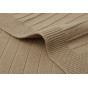 Couverture Berceau Pure Knit - Biscuit GOTS - 75x100cm
