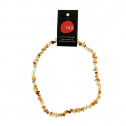 Collier baroque 45 cm Cornaline