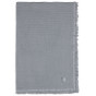 Couverture Berceau Muslin Fringe - Storm Grey - 75 x 100 cm