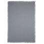 Couverture Berceau Muslin Fringe - Storm Grey - 75 x 100 cm