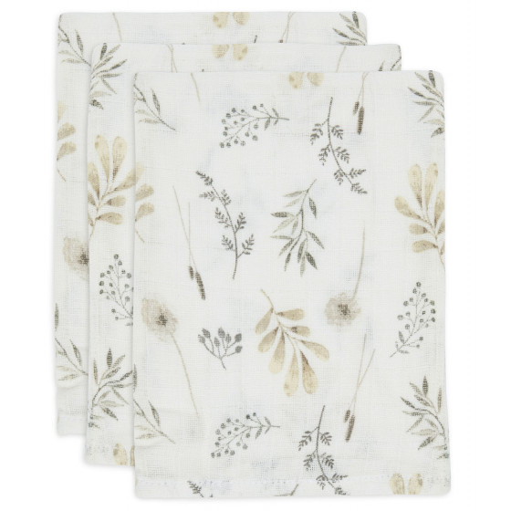 Gant de toilette gaze Coton - Wild Flowers - 3-pack