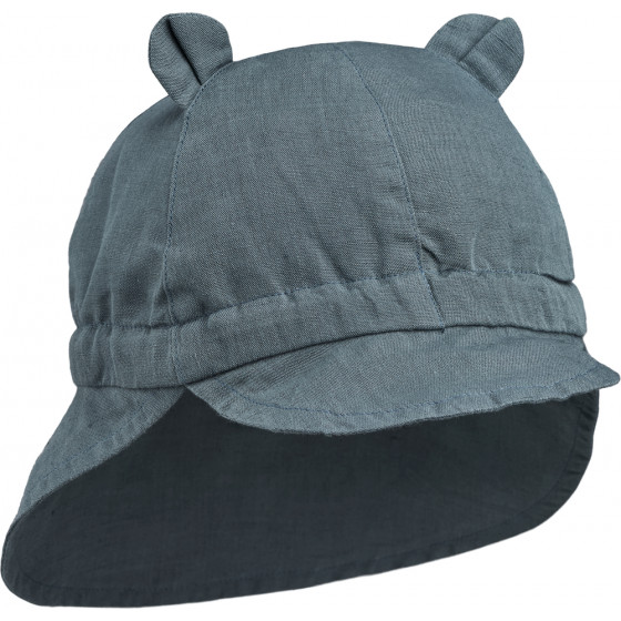 Chapeau de soleil en lin Gorm - Whale blue Chapeau de soleil en lin Gorm - Whale blue