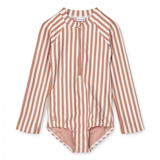 Maillot de bain Magali - Y/D Stripe: Tuscany rose / Creme de la creme