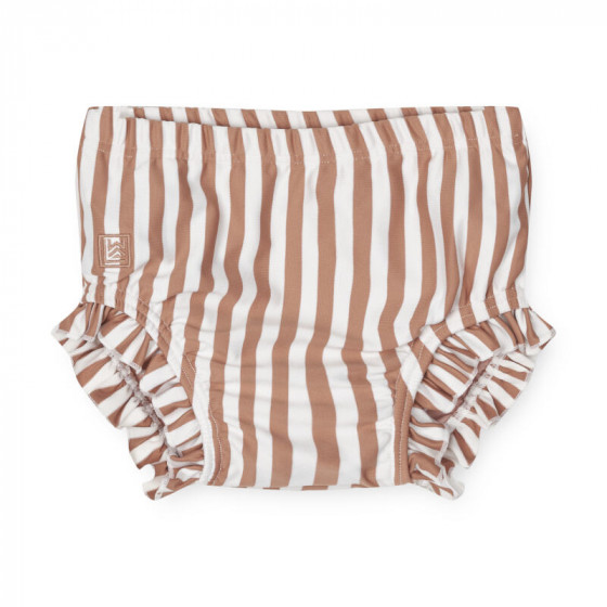 Culotte de bain bébé Mila - Y/D Stripe: Tuscany rose / Creme de la creme