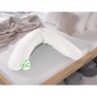 Theraline - Coussin d'allaitement avec housse en coton bio - blanc