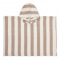 Poncho de bain Roomie - Y & D Stripes Tuscany rose & Creme de la creme