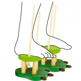 Echasses en bois crocodile - à partir de 3 ans