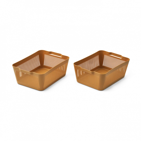 Makeeva Panier L 2-Pack - Golden Caramel - Liewood