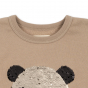 Sweat-shirt à sequins Lou - Oxford Tan - 4 ans - Konges Sløjd