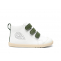 Chaussures Bobux I Walk - Hi Court White + Forest