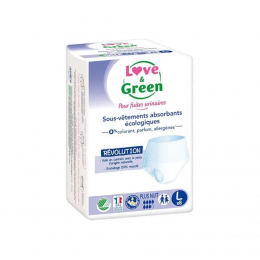 Couches jetables hypoallergéniques Pure Nature de Love and Green, Taille 4+,  pack de 35