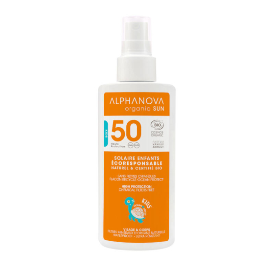 Lait solaire Kids Bio Très haute protection SPF 50Spray 125 g