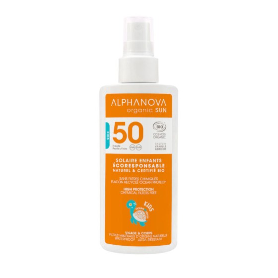 Lait solaire Kids Bio Très haute protection SPF 50Spray 125 g