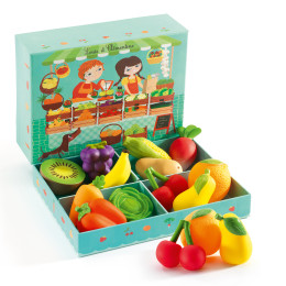 Plan Toys - Plateau fruits & légumes à découper - Le Petit Zèbre