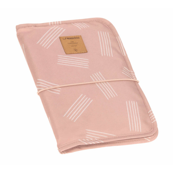 Pochette de change - Soft Stripes rose