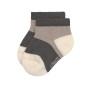 Lot de 3 paires de chaussettes - Anthracite & taupe