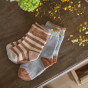 Lot de 3 paires de chaussettes - Light blue & caramel