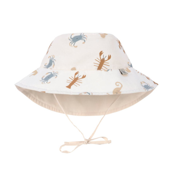 Chapeau de soleil réversible anti-UV - Animaux de mer - Milky