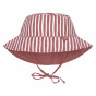 Chapeau de soleil réversible anti-UV - Stripes red