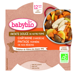 Babybio Patate Douce 2x130g   - Shopping et Courses en