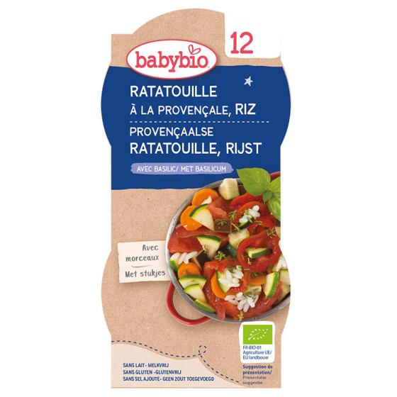 Ratatouille riz (dès 12 mois) 2 x 200 g Ratatouille riz (dès 12 mois) 2 x 200 g