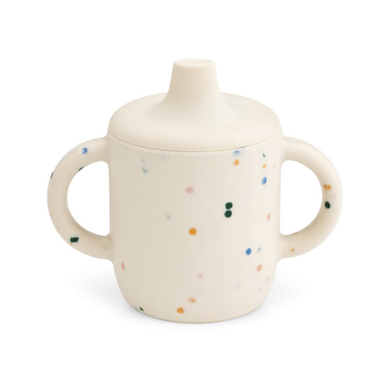 Neil Sippy Cup Splash dots / Sea  shell  - Liewood