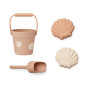 Petit seau de plage avec accessoires mini shell - Shell / Pale tuscany - Liewood