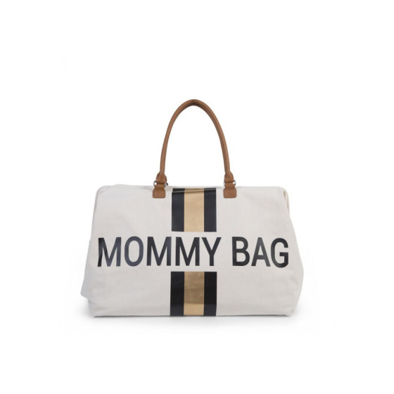 Childhome - Mommy Bag Large - Sac à Couches - Blanc Cassé - Noir/Or