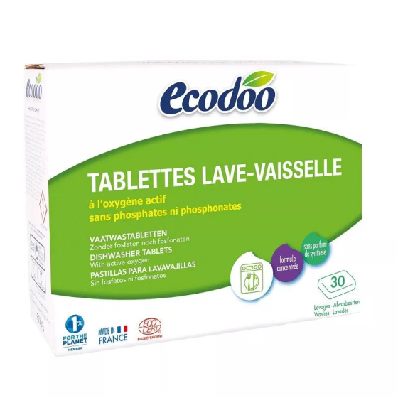 Tablettes lave-vaisselle écologique 600 g - Ecodoo