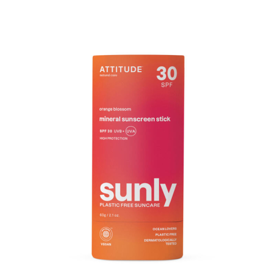 Sunly Bâton solaire - Fleur d'oranger - SPF 30 - Attitude