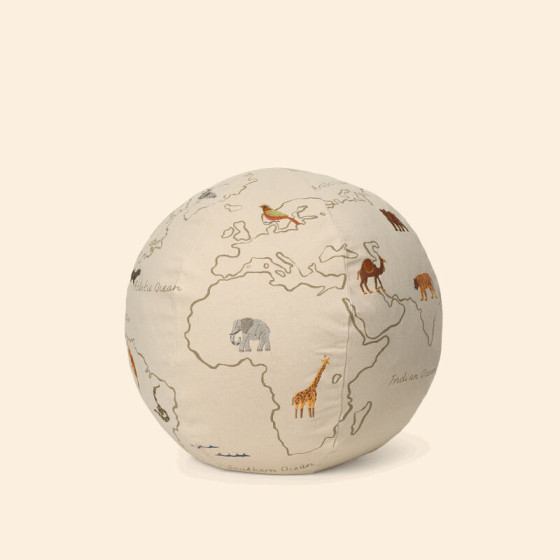 Pouf le monde - Off white