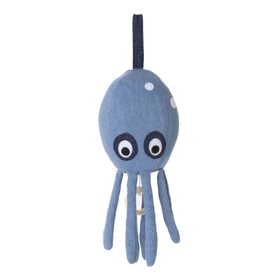 Peluche musicale Octopus - Denim