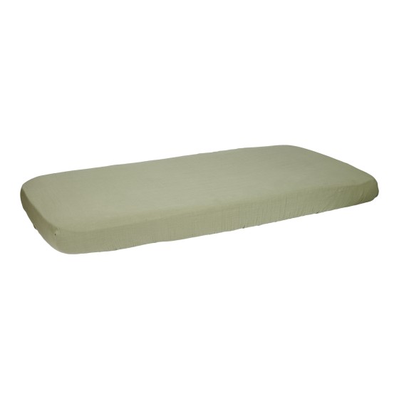 Drap-housse mousseline 70x140/150 Olive Drap-housse mousseline 70x140/150 Olive