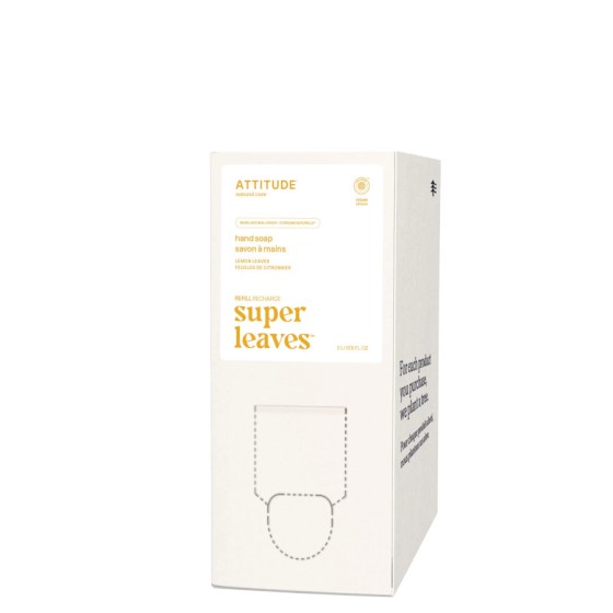 Eco-recharge savon mains Citronnier hypoallergénique Super leaves 2L - Attitude Eco-recharge savon mains Citronnier hypoallergénique Super leaves 2L - Attitude