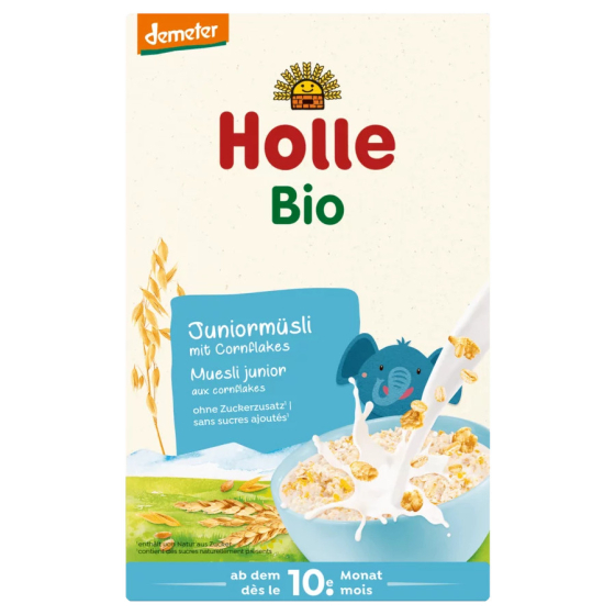 Muesli junior BIO multicéréales avec flocons de maïs dès 10 mois 250g  - Holle