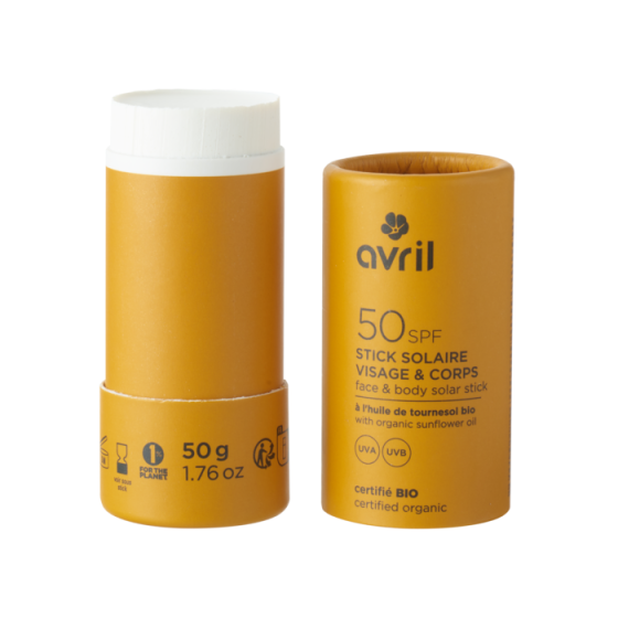 Stick solaire SPF50 50g certifié bio - Avril