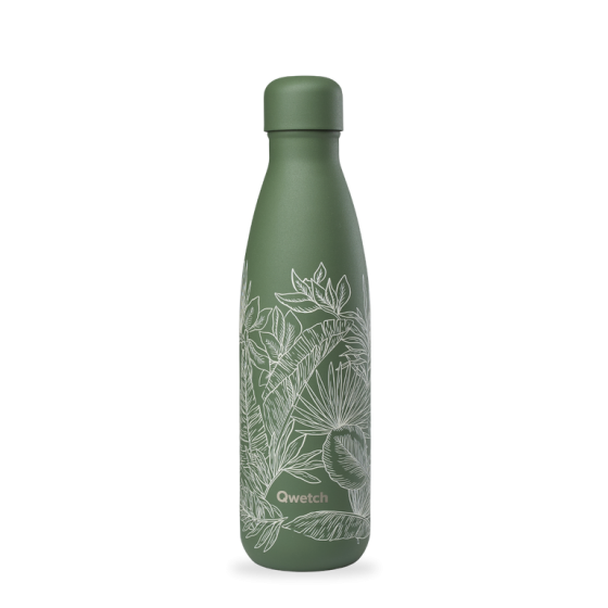 Bouteille isotherme inox Evergreen Jungle 500ml - Qwetch