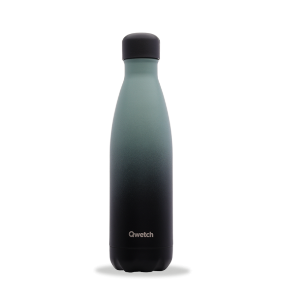 Bouteille isotherme Graphite Kaki 500ml - Qwetch