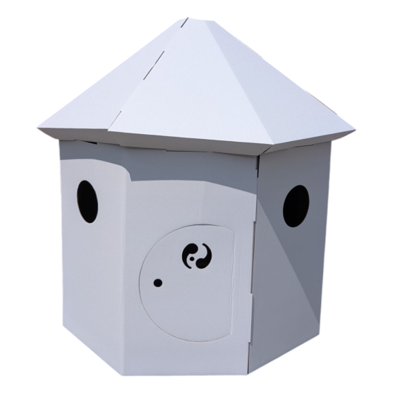 Hutte en carton Blanc - Paperpod Hutte en carton Blanc - Paperpod