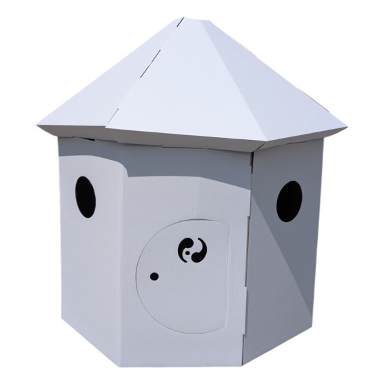 Hutte en carton Blanc - Paperpod Hutte en carton Blanc - Paperpod