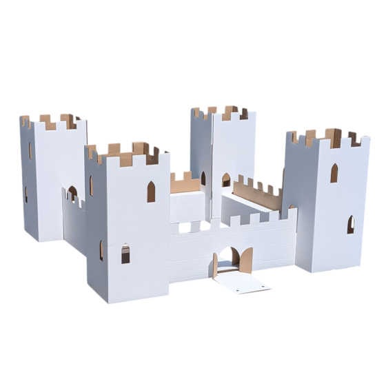 Château en carton Blanc - Paperpod