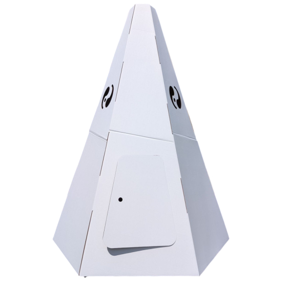 Tipi en carton Blanc - Paperpod
