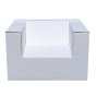 Fauteuil en carton Blanc 2 pièces - Paperpod